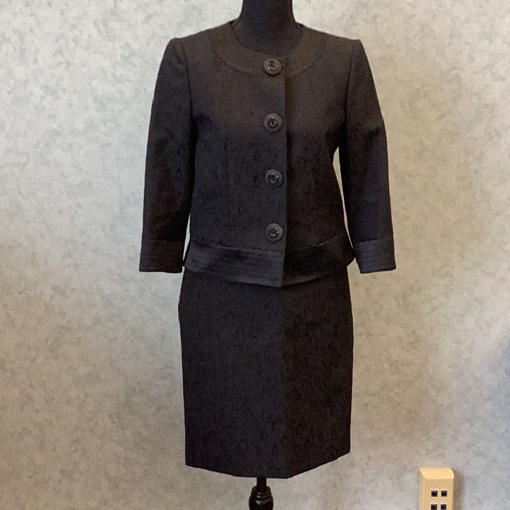 Tahari black suit